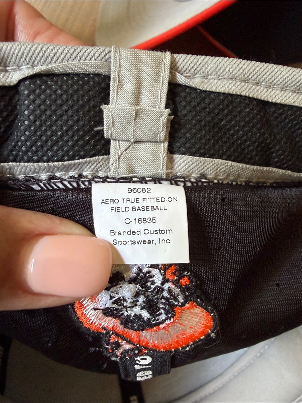 Nike Black and Orange Oklahoma State Caps - Pair. NWOT. 22 1/2 inches - Picture 6 of 6